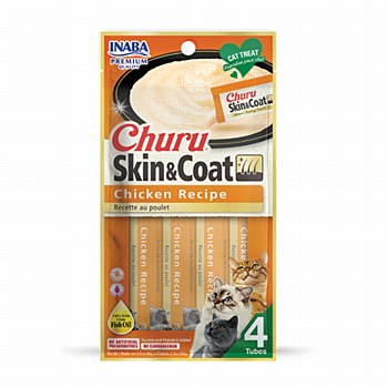 INABA Churu Skin &amp; Coat Chicken Recipe Cat Treat 56g