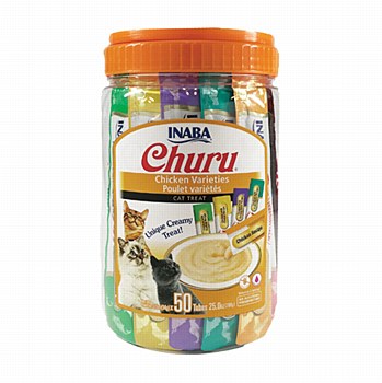 INABA Churu Chicken Varieties Cat Treats 56g (50 Pack)