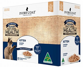 Ivory Coat Kitten Chicken &amp; Ocean Fish in Jelly 12x85g Wet Cat Food