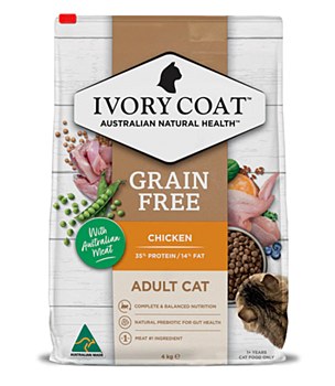 Ivory Coat Grain Free Chicken 4kg Dry Adult Cat Food