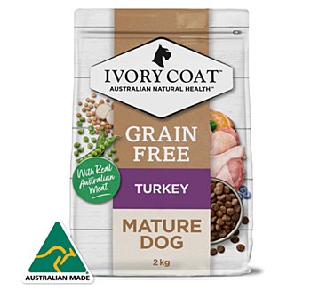 Ivory Coat Dog Grain Free Reduced Fat Turkey 2kg Dry Dog Food