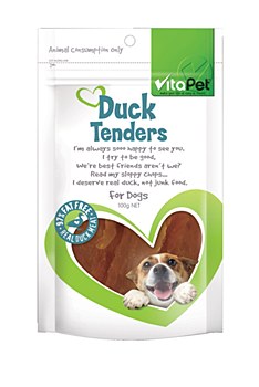 VitaPet JerHigh Duck Tenders Dog Treats 100g