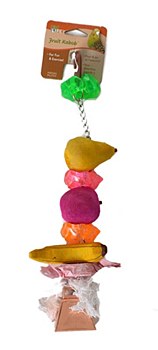 Penn Plax Wooden Fruit Kabob Large Bird Toy