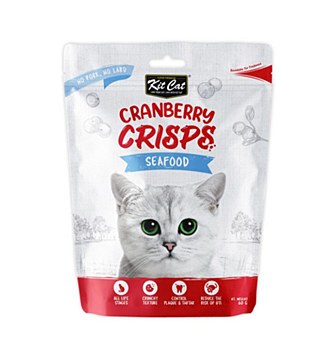 Kit Cat Cranberry Crisps Seafood Cat Treats 60g