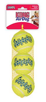 KONG Air Squeaker Tennis Balls Dog Toy Medium (3 Pack)