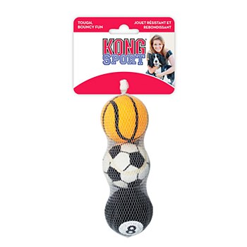 KONG AirDog Assorted Sport Balls Dog Toy Medium (3 Pack)