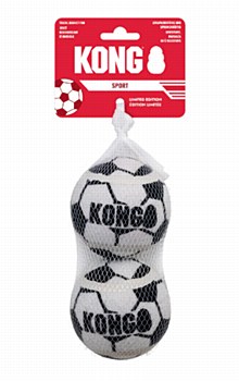 KONG Soccer World Cup Soccer Balls Large Dog Toy (2 Pack)