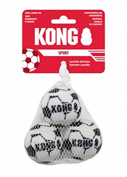 KONG Soccer World Cup Soccer Balls Small Dog Toy (3 Pack)