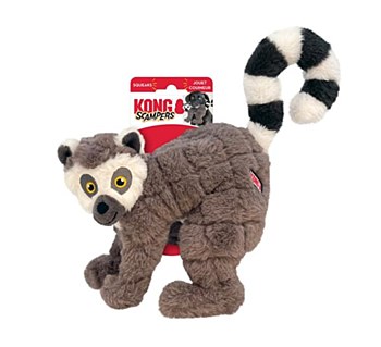 KONG Scampers Wildlife Lemur Plush Dog Toy Medium