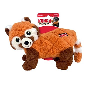 KONG Scampers Wildlife Red Panda Plush Dog Toy Medium