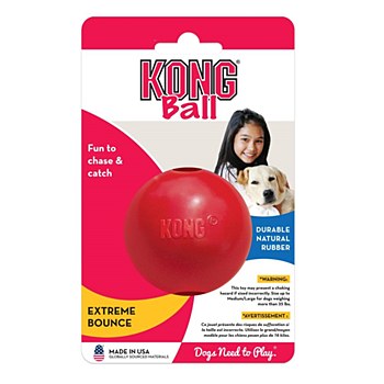 KONG Solid Ball Rubber Dog Toy Medium / Large