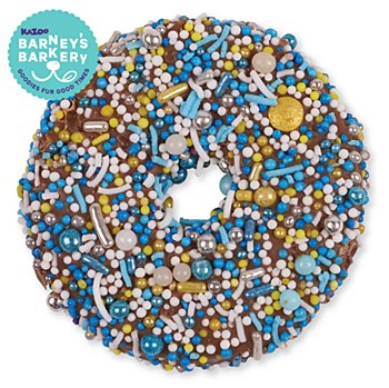 Kazoo Barney's Bakery Donut Biscuit Blue Dog Treat
