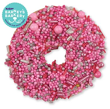Kazoo Barney's Bakery Donut Biscuit Pink Dog Treat