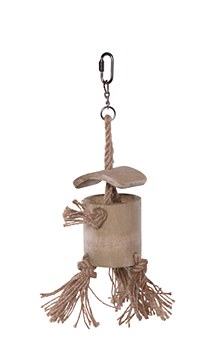 Kazoo Wooden Well with Ropes Medium Bird Toy