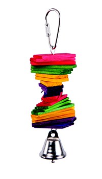 Kazoo Rectangular Chips and Bell Small Bird Toy