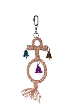 Kazoo Anchor Rope and Bells Small Bird Toy