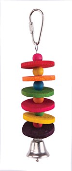 Kazoo Round Chips and Bell Small Bird Toy
