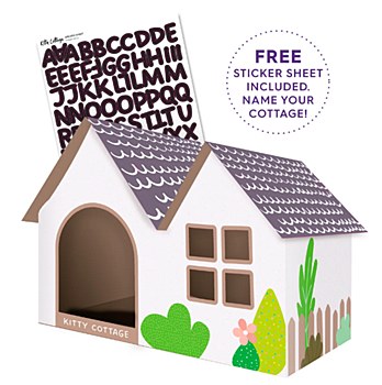 Kazoo Cat Cottage Cardboard House Cat Toy