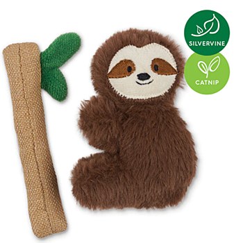 Kazoo Jungle Sloth Cat Toy