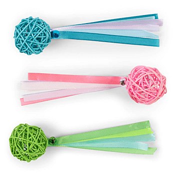 Kazoo Wicker Ball Cat Toy