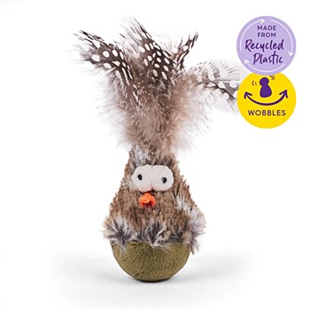 Kazoo Wobble Bird Cat Toy