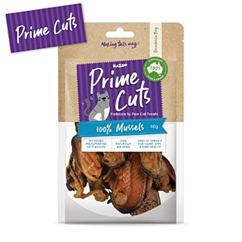Kazoo Prime Cuts 100% Mussels Cat Treats 60g