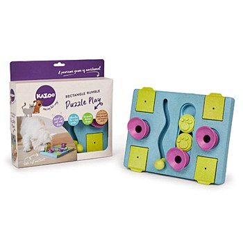 Kazoo Rectangle Interactive Puzzle Dog Toy