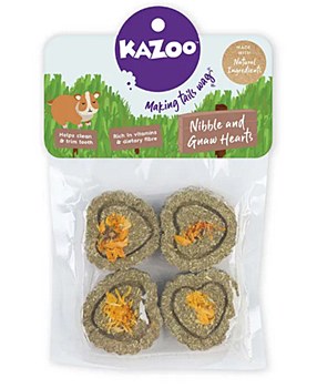 Kazoo Nibble and Gnaw Hearts Pod Small Pet Toy