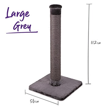 Kazoo Large Grey Cat Scratch Post