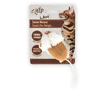 All For Paws Snow Mouse Cat Toy