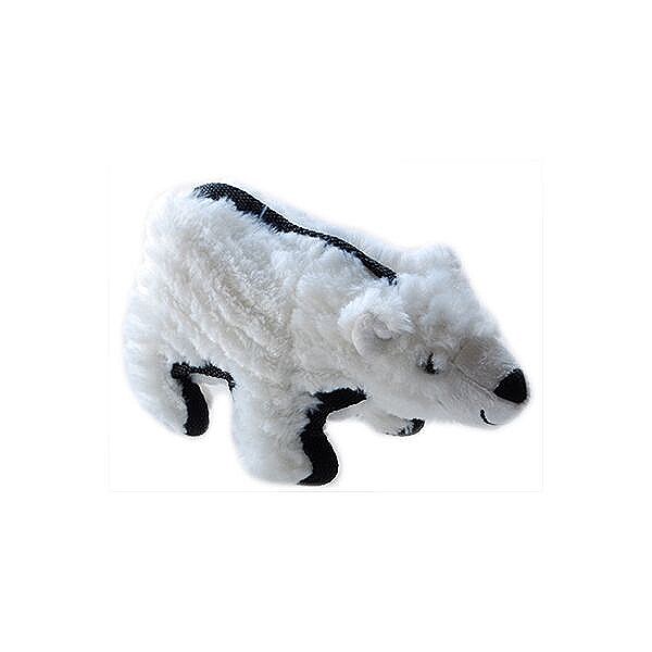 Ruff Play Tuff Polar Bear Plush Dog Toy