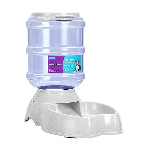 Paws & Claws Barrel Pet Food Dispenser 3.8 Litres Mega Pet Warehouse