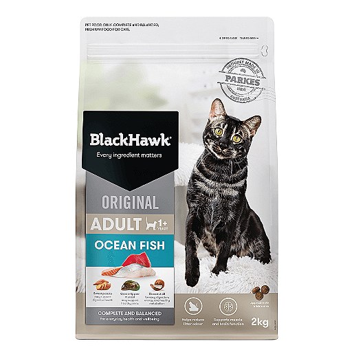 BlackHawk Adult Ocean Fish Dry Cat Food 2kg Mega Pet Warehouse