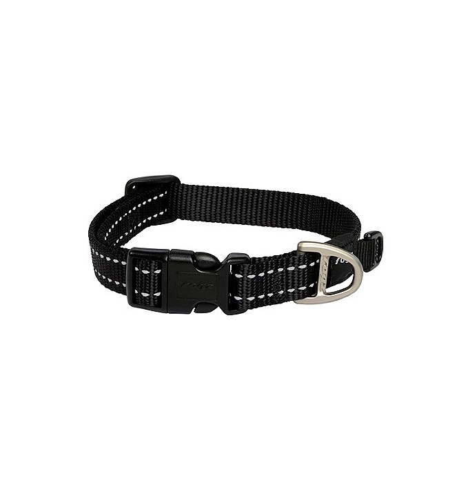 Rogz Dog Collar Classic Medium Black Mega Pet Warehouse