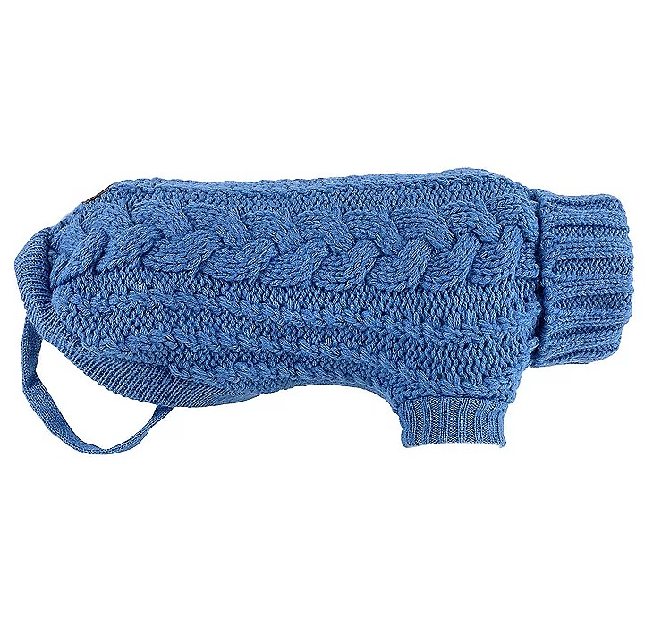 Huskimo Dog Jumper French Knit Indigo Blue 22cm Mega Pet Warehouse