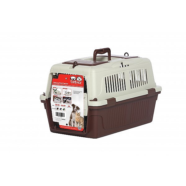 Furkidz Pet Carrier Brown Mega Pet Warehouse