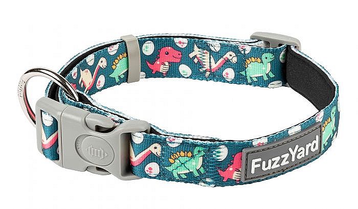 FuzzYard Dog Collar Dinosaur Land Medium Mega Pet Warehouse