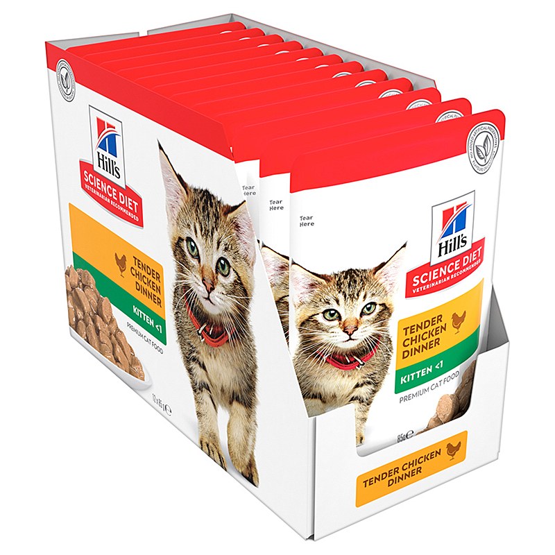 Hill s Science Diet Kitten Tender Chicken Dinner 12x85g Pouches