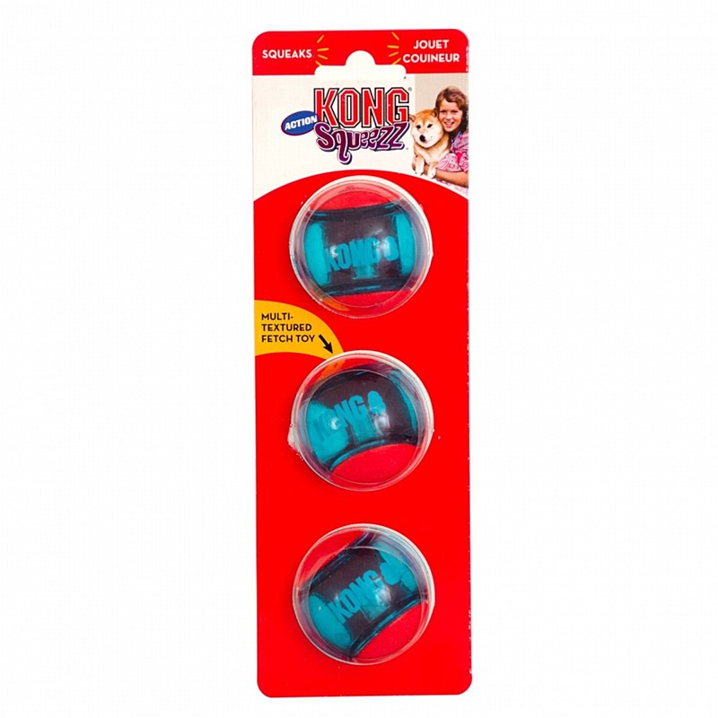 kong squeezz action ball