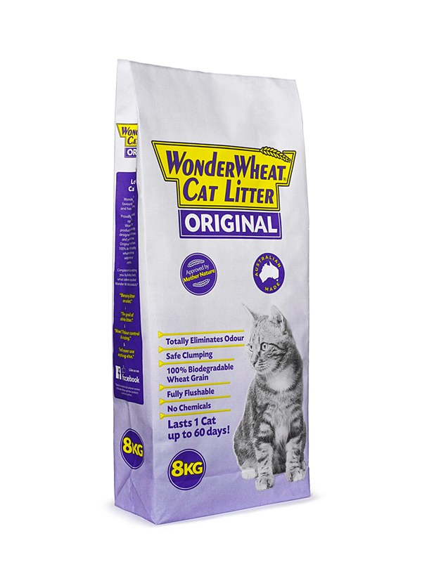 Wonder Wheat Original Cat Litter 8kg Mega Pet Warehouse
