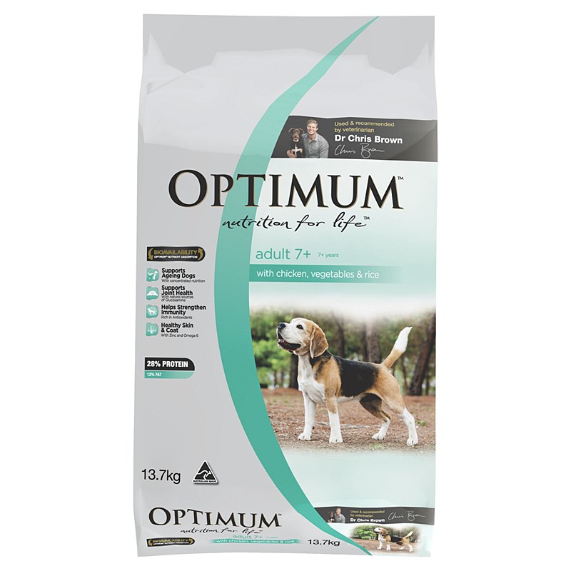 optimum dog food can