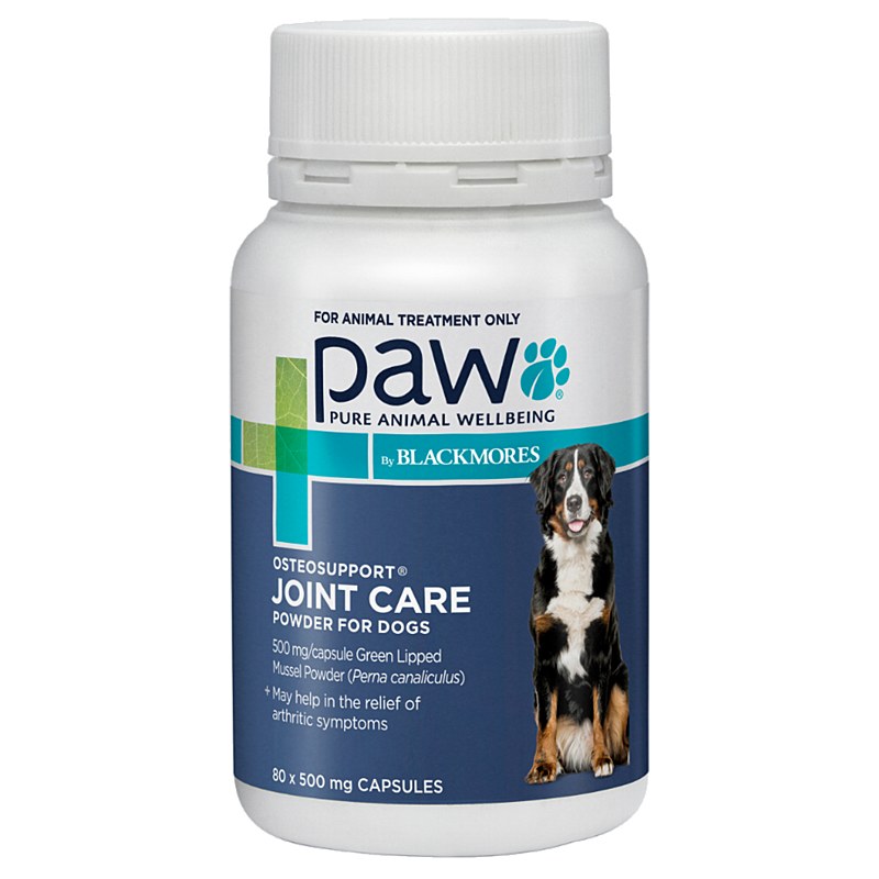 Paw Osteosupport Joint Care Capsules for Dogs 500mg 80 Pack Mega Pet Warehouse