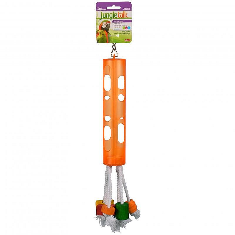 Jungletalk Snack n Play Treat Holder inch Bird Toy Mega Pet