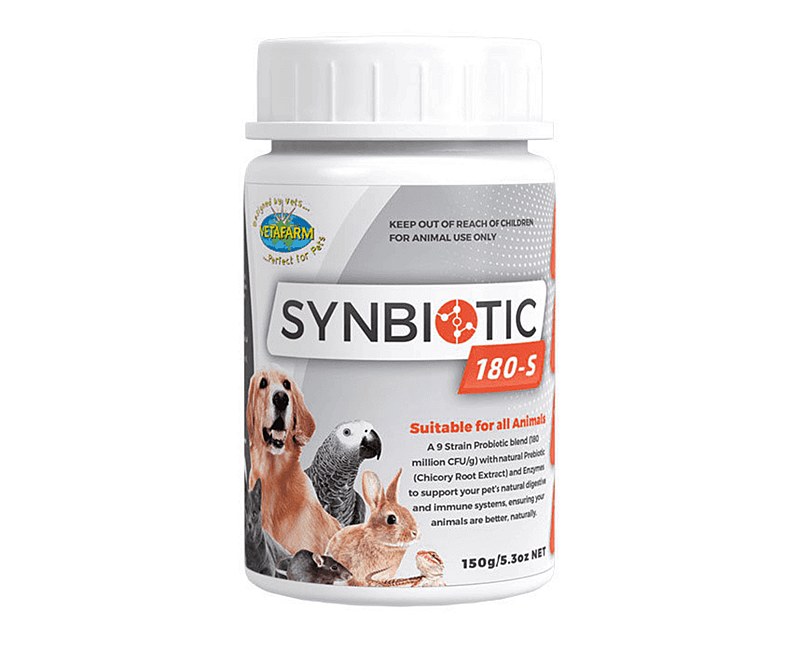 Vetafarm Synbiotic 180-S Probiotic 150g - Mega Pet Warehouse