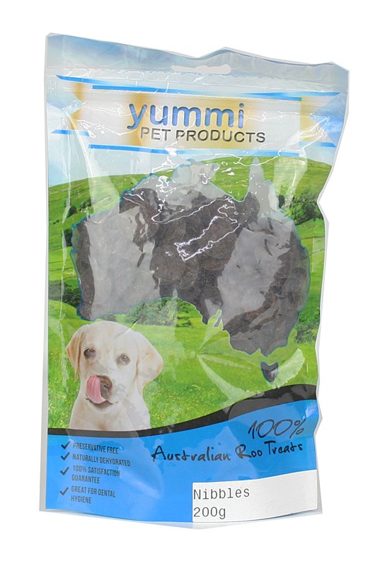 Yummi Australian Roo Nibbles 200g Dog Treats Mega Pet Warehouse