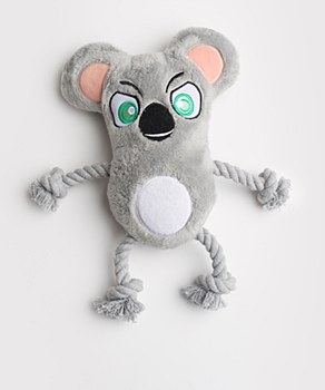 La Doggie Vita Krazy Koala Plush Rope Dog Toy