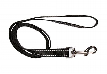 Montys Dog Lead Reflective Thread 20mm x 120cm Black