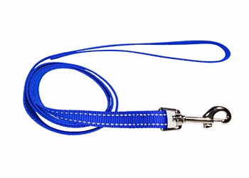 Montys Dog Lead Reflective Thread 20mm x 120cm Blue