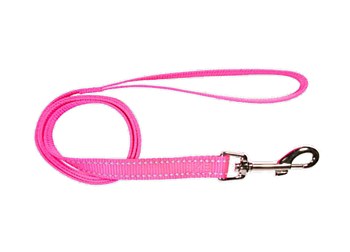 Montys Dog Lead Reflective Thread 20mm x 120cm Pink