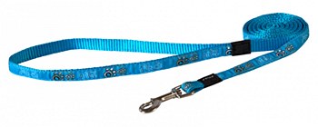 Rogz Dog Lead Scooter Turqoise Paws